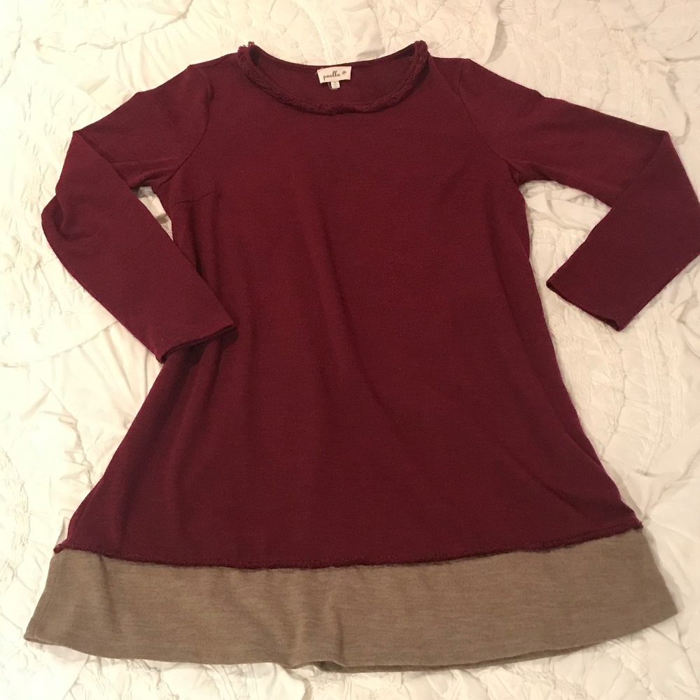 Women's long sleeve sweater knit dress